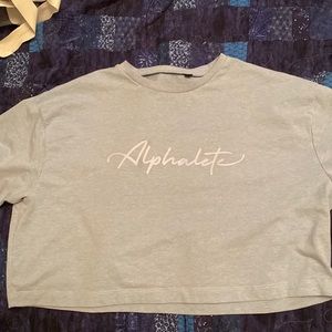 Alphalete blue crop top